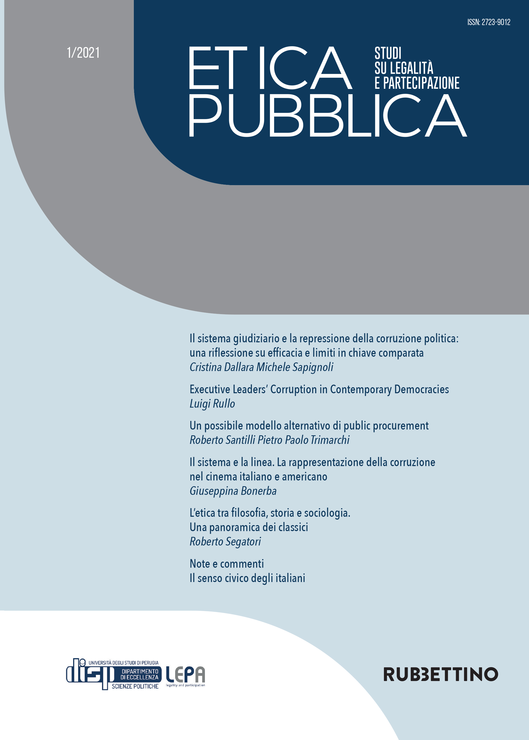 					Visualizza N. 1 (2021): Terzo numero
				